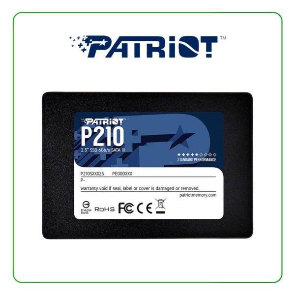 DISCO SOLIDO PATRIOT P210 256GB / SATA III 6Gb/s / 2.5" (P210S256G25)
