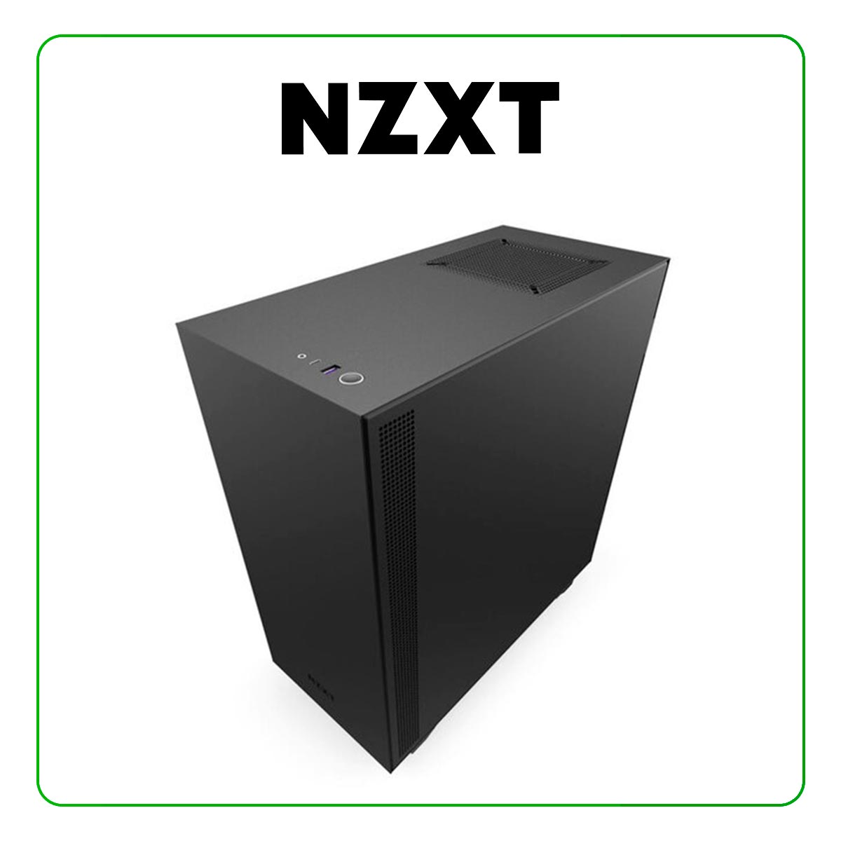 CASE NZXT H510, S/ FUENTE, MID-TOWER, ATX, m-ATX, Mini-ITX, BLACK, PANEL VIDRIO (CA-H510B-B1)