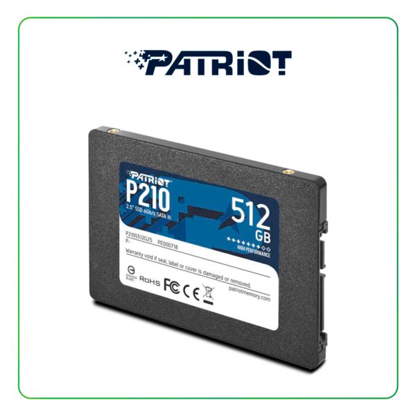 PATRIOT DISCO DURO 512GB P210 SATA 3 512GB DE 2.5 PULGADAS