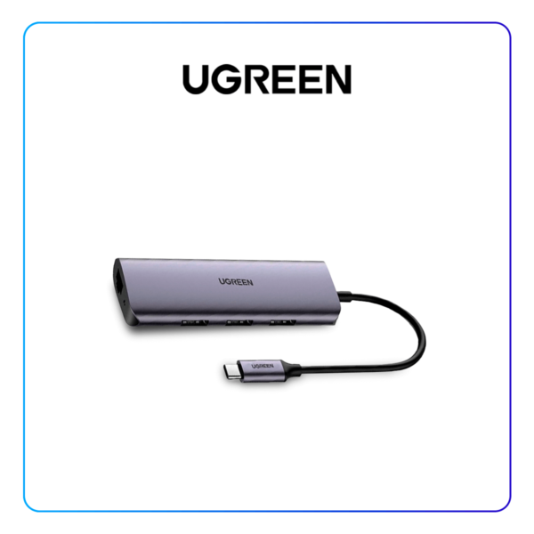 Hub USB-C 5 en 1 (3xUSB 3.0- RJ45- Micro USB Power)
