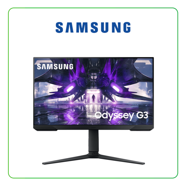 Monitor Gaming Samsung Odyssey G3 Pivot, LS24AG320NLXPE, 24P LED, 1920 x 1080 VA, HDMI, DP, Frecuencia 165Hz, 1Ms, Freesync Premium. (LS24AG320NLXPE)