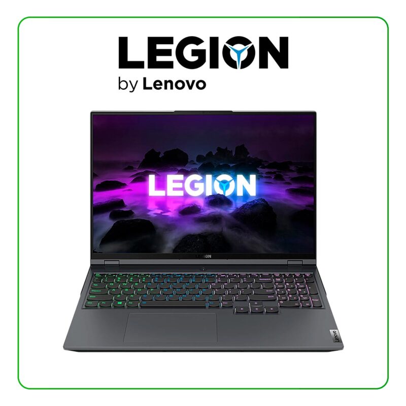 LAPTOP LENOVO LEGION 5 PRO 16ACH6H (82JQ00FEUS) AMD RYZEN 7 5800H / 16GB RAM / 512GB SSD / 16” WQXGA (2560X1600) 165HZ / NVIDIA RTX 3060 6GB / WINDOWS 11 / STORM GREY