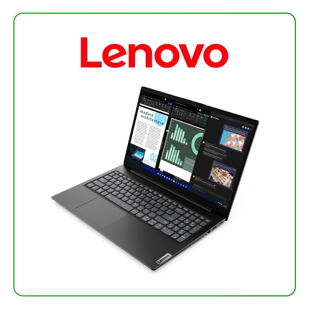 LAPTOP LENOVO V15 G3 (82TT00CVLM) IAP I3-1215U / 8GB RAM / 256GB SSD / 15.6” FHD (1920X1080) / INTEL UHD GRAPHICS / FREEDOS