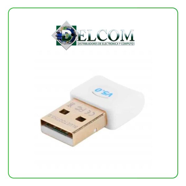 RECEPTOR USB BLUETOOH 5.0 DELCOM Pc Laptop Inalambrico (S002700)