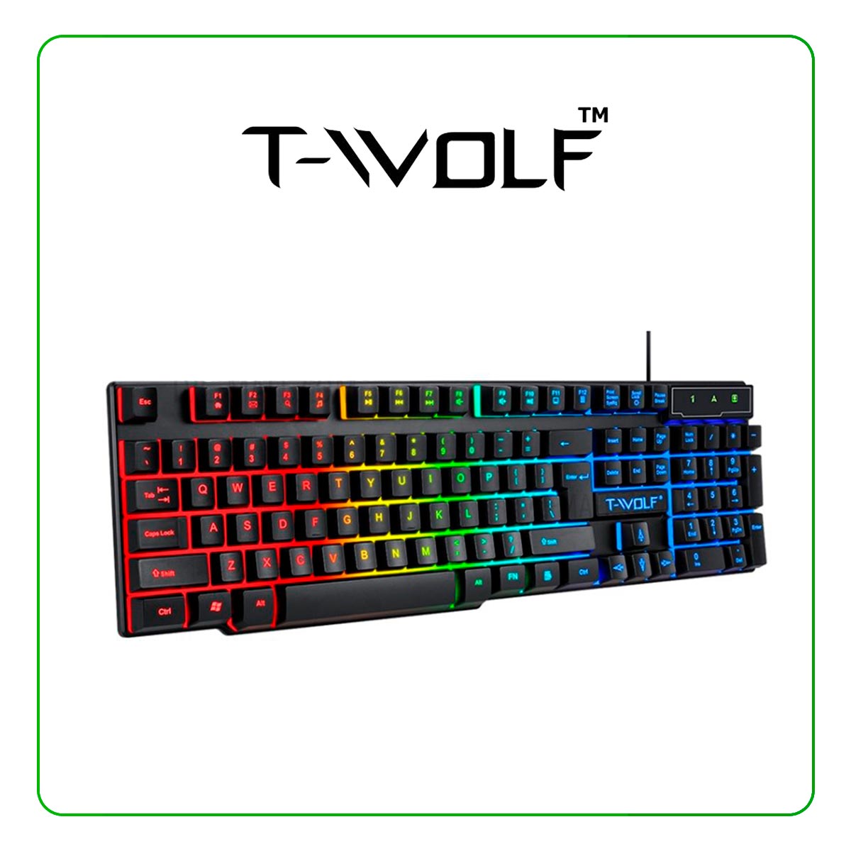 KIT T-WOLF GAMING COMBO TF800 4 EN 1 AUDIFONO + MOUSE PAD + KEYBOARD + MOUSE GAMING SET (S002865)