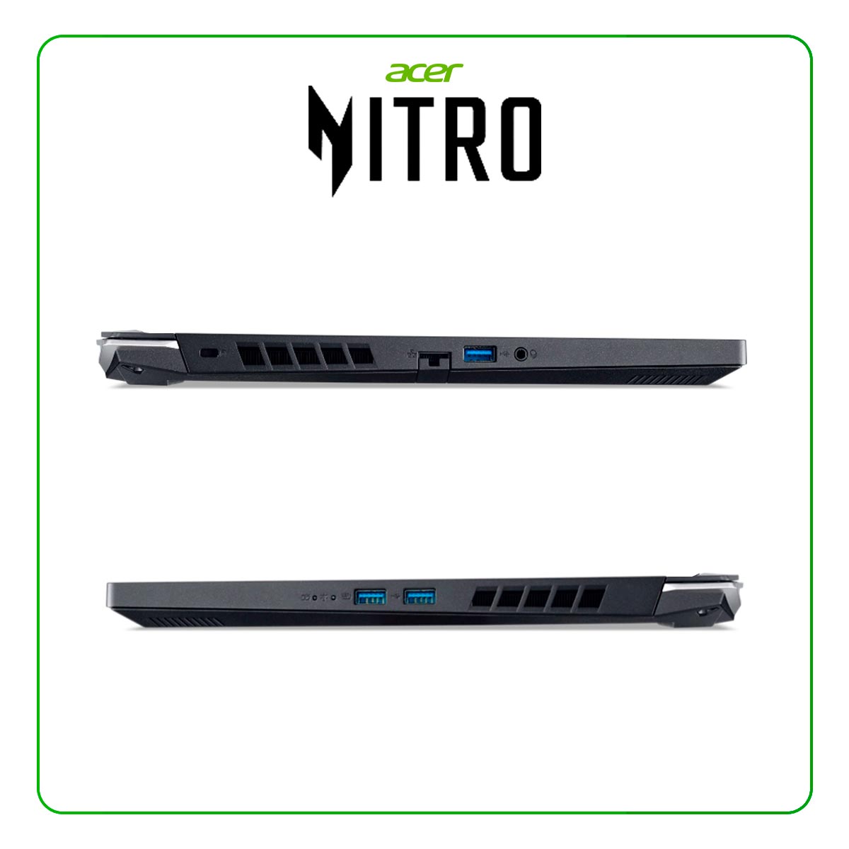 LAPTOP ACER NITRO 5 AN515-58-525P INTEL CORE I5 12500H / 8GB RAM / 512GB SSD / 15.6” FHD (1920X1080) 144HZ / NVIDIA RTX 3050 4GB / WINDOWS 11