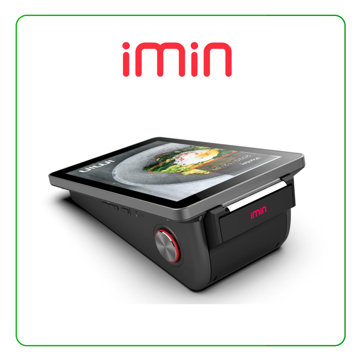 IMIN M2 MAX NFC MOVIL POS - ANDROID 11 GO/ 8-CORE, 1.8GHZ / 2GB RAM + 16GB ROM / NFC / 8" HD / 0.3MP CAMERA / 58MM PRINTER / 7.4V 2600MAH BATTERY / SPEAKER / DUAL NANO SIM