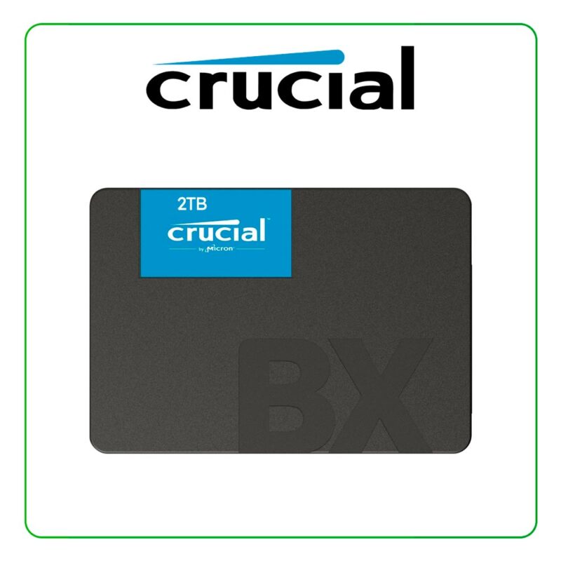 SSD CRUCIAL BX500 2TB, 3D NAND, SATA 2.5" 6GB/S - CT2000BX500SSD1