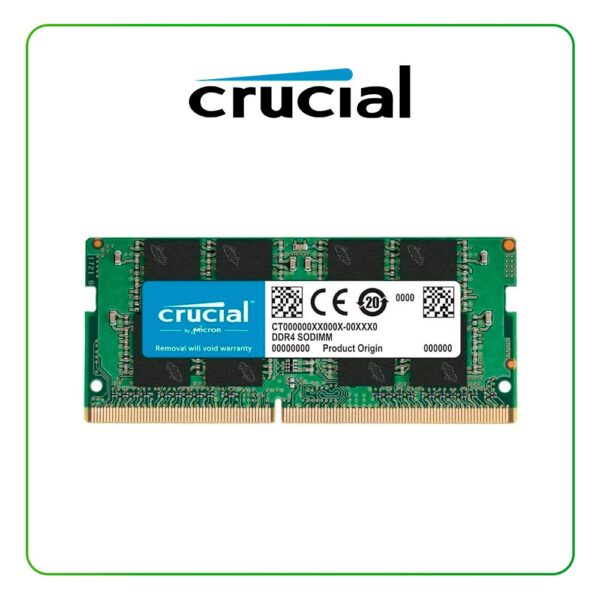 MEMORIA CRUCIAL SODIMM DDR4 16GB PARA LAPTOP, FRECUENCIA 2666MHZ - CT16G4SFRA266