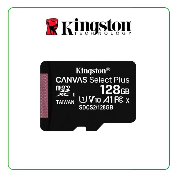MEMORIA MICRO-SD 128GB KINGSTON CANVAS SELECT PLUS, CON ADAPTADOR SD - SDCS2/128GB