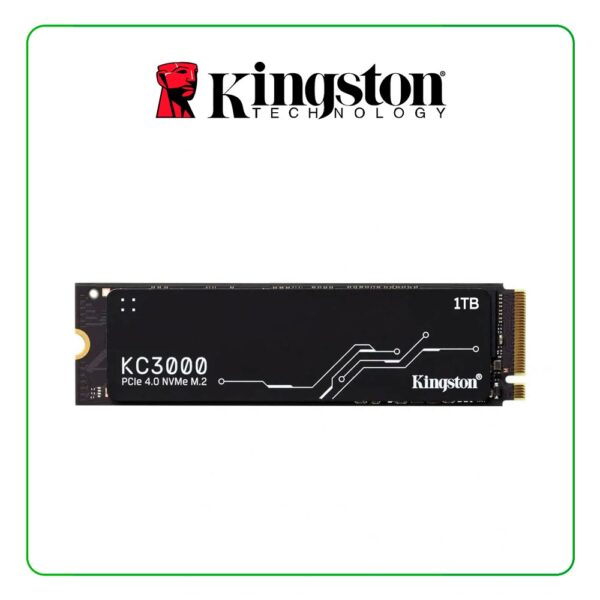 SSD NVMe 1TB KINGSTON KC3000 M.2, PCIe 4x4, NAND 3D TLC, DIFUSOR TÉRMICO - SKC3000S/1024G