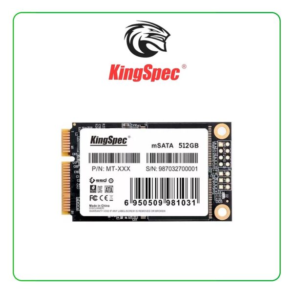 KINGSPEC 512GB mSATA SSD SATA 6Gb/s - ‎MT-512
