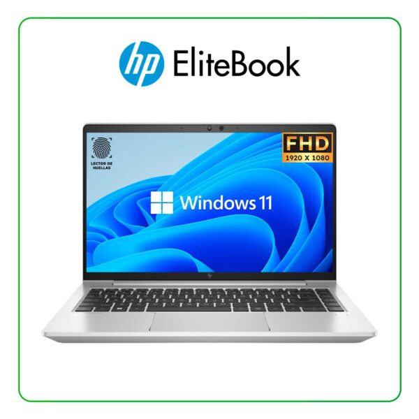 LAPTOP HP ELITEBOOK 640 G9 (6W5P1LS#ABM) INTEL CORE I5 1245U / 16GB RAM / 512GB SSD / 14″ FHD (1920x1080) / LECTOR DE HUELLA / INTEL IRIS XE GRAPHICS / WINDOWS 11 PRO