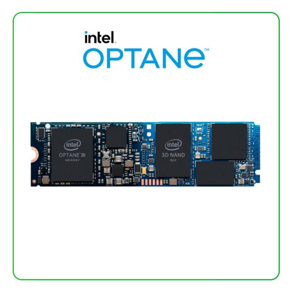 INTEL OPTANE L85356-005 - 256GB PCIe NVMe 3.0 x2 QLC NAND M.2 NGFF (2280) Solid State Drive with 16GB 3D xPoint H10 Intel Optane Memory