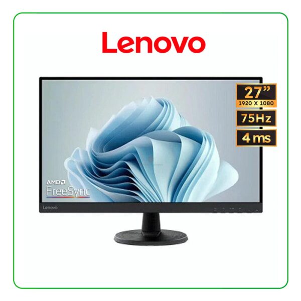 Monitor Lenovo C27-40 63DDKAR6LA 27" FHD 1920 x 1080, 75Hz, PANEL VA, 4MS, AMD FreeSync™, HDMI/VGA