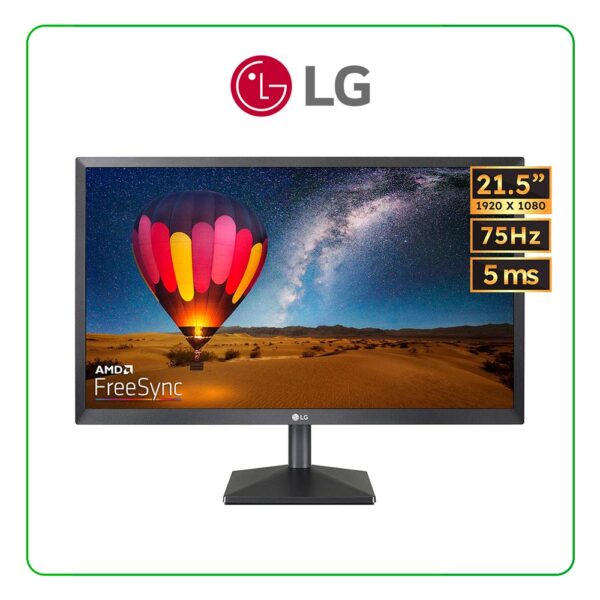 Monitor LG 22MN430M-B 21.5" FHD 1920 x 1080, 75Hz, PANEL IPS, 5MS, AMD FreeSync™, HDMI/VGA