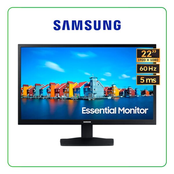 Monitor Samsung 22" FHD 1920 x 1080, 60Hz, PANEL VA, 5MS, HDMI/VGA - LS22A336NHLXPE