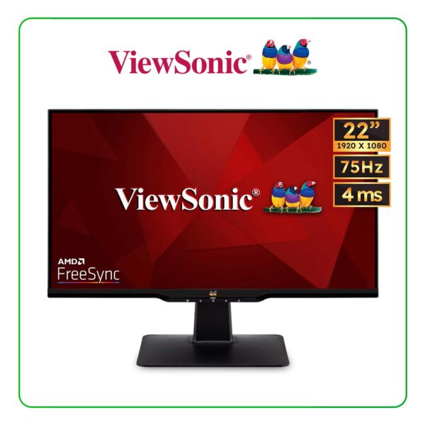 Monitor VIEWSONIC VA2233-H 22" FHD 1920 x 1080, 75Hz, PANEL VA, 4MS, AMD FreeSync™, HDMI/VGA
