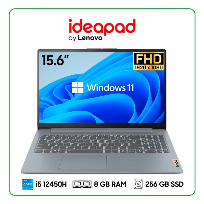 LAPTOP LENOVO IDEAPAD SLIM 3 15IAH8 INTEL CORE I5 12450H / 8GB RAM / 256GB SDD / 15.6" FHD (1920X1080) / INTEL UHD GRAPHICS / WINDOWS 11