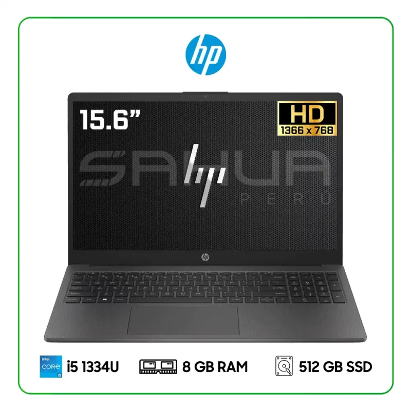 NOTEBOOK HP 250 G10 9E4Y4LT#ABM INTEL CORE I5 1334U / 8GB RAM / 512GB SSD / 15.6” HD (1366x768) / INTEL IRIS XE GRAPHICS / FREEDOS