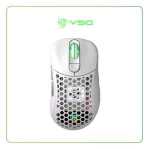 MOUSE VSG AQUILA FLY BLANCO BRILLANTE INALAMBRICO – 16000DPI – 400 IPS- SENSOR OPTICO – GAMING ( VG-WM551-WHT-GLS )