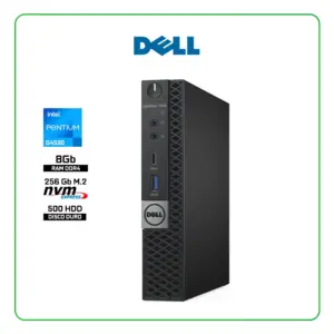 DELL OPTIPLEX 7050 MICRO - INTEL PENTIUM G4530 / 8GB RAM / 256GB SSD + 500GB HDD / WINDOWS 10