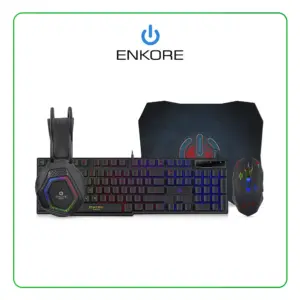 KIT GAMER ENKORE BRAIN 4 - ENT G1005-4 + TECLADO + MOUSE USB
