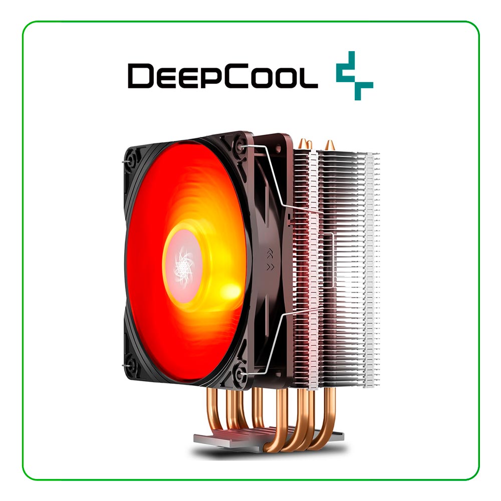 COOLER DE PROCESADOR DEEPCOOL GAMMAXX 400 V2 LED-RED ( DP-MCH4-GMX400V2-RD )