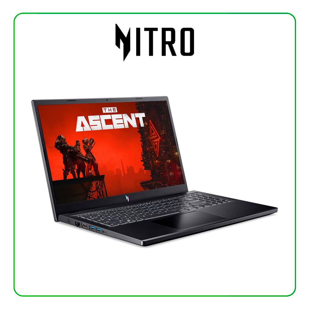 LAPTOP ACER NITRO V 15 ANV15-41-R2MS RYZEN 7 7735HS / 16GB RAM / 1TB SSD / 15.6” FHD (1920×1080) 144HZ / NVIDIA RTX 4060 8GB / WINDOWS 11 HOME