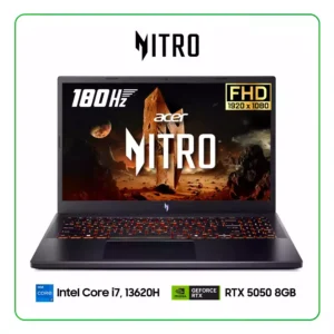 LAPTOP ACER NITRO V15 ANV15-52-79F8 INTEL CORE I7, 13620H / 24GB RAM / 1TB SSD / 15.6” FHD, 180HZ / NVIDIA RTX 5050 8GB / WINDOWS 11