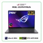 LAPTOP ASUS ROG ZEPHYRUS G16 GU605MI INTEL CORE ULTRA 9 185H / 16GB / 1TB SSD / 16" 2.5K (2560 X 1600) OLED, 240HZ / NVIDIA RTX 4070 8GB / WINDOWS 11 HOME