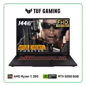 LAPTOP ASUS TUF GAMING A18 FA808UH-RS74 AMD RYZEN 7, 260 / 16GB RAM / 1TB SSD / 18" FHD+ (1920 X 1200) 144HZ / NVIDIA RTX 5050 8GB / WINDOWS 11