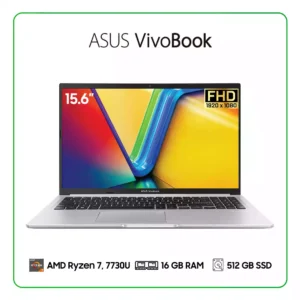 LAPTOP ASUS VIVOBOOK 15 M1502YA-NJ147W AMD RYZEN 7, 7730U / 16GB RAM / 512GB SSD / 15.6″ FHD (1920X1080) / WINDOWS 11