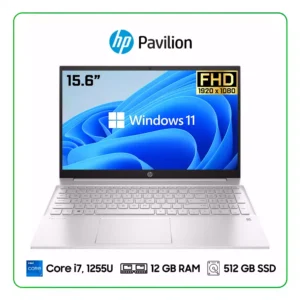 LAPTOP HP PAVILION 15-EG2506LA INTEL CORE i7 1255U / 12GB RAM / 512GB SSD / 15.6″ FHD (1920X1080) / INTEL IRIS XE GRAPHICS / WINDOWS 11 HOME (20062510)