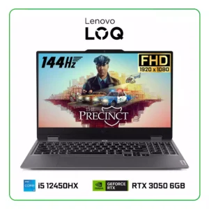 LAPTOP LENOVO LOQ 15 15IAX9 INTEL CORE I5 12450HX / 8GB RAM / 512GB SSD / 15.6” FHD (1920x1080) 144HZ / NVIDIA RTX 3050 6GB / FREEDOS