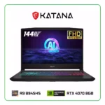 LAPTOP MSI KATANA A15 Ai B8VG-450US RYZEN 9 8945HS / 32GB RAM / 1TB SSD / 15.6" FHD (1920x1080) 144HZ / NVIDIA RTX 4070 8GB / WINDOWS 11