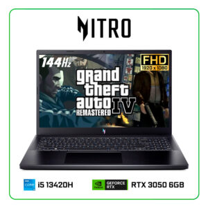 LAPTOP ACER NITRO V 15 ANV15-51-56GH INTEL CORE I5 13420H / 8GB RAM / 512GB SSD / 15.6” FHD (1920x1080) 144HZ, IPS / NVIDIA RTX 3050 6GB / WINDOWS 11 HOME