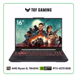 LAPTOP ASUS TUF GAMING A16 FA607PI-AS94 AMD RYZEN 9, 7940HX / 16GB RAM / 1TB SSD / 16″ / NVIDIA RTX 4070 8GB / WINDOWS 11
