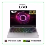 LAPTOP LENOVO LOQ 15AHP10 83JG00B1LM AMD RYZEN 7, 250 / 16GB RAM / 512GB SSD / 15.6″ FHD (1920 X 1080) 144HZ / NVIDIA RTX 5050 8GB / WINDOWS 11 HOME