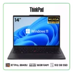 LAPTOP LENOVO THINKPAD T14 GEN 5 AMD RYZEN 7 PRO, 8840U / 16GB RAM / 512GB SSD / 14″ WUXGA (1920 X 1200), TOUCHSCREEN / WINDOWS 11 PRO