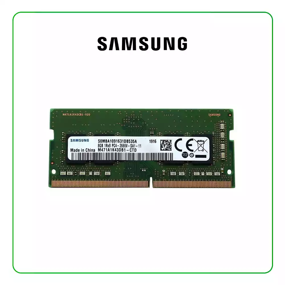 Samsung Memoria RAM 8 GB DDR4, 2666 MHz, SO-DIMM de 260 pines M471A1K43DB1-CTD