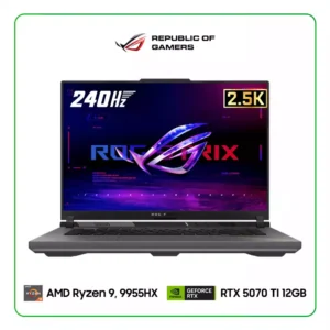 LAPTOP ASUS ROG STRIX G16 G614FR ES96 AMD RYZEN 9, 9955HX / 32GB RAM / 1TB SSD / 16″ 2.5K, 240Hz / NVIDIA RTX 5070 Ti 12GB / WINDOWS 11