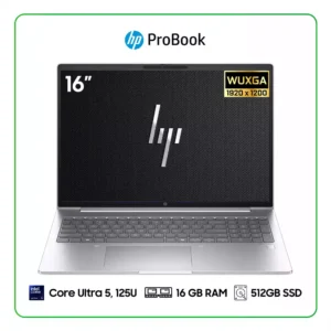 LAPTOP HP PROBOOK 460 G11 INTEL CORE ULTRA 5, 125U / 16GB RAM / 512GB SSD / 16” WUXGA (1920 X 1200) / PLATEADO