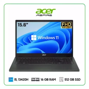 LAPTOP ACER ASPIRE GO 15 AG15-71P-51VE INTEL CORE i5, 13420H / 16GB RAM / 512GB SSD / 15.6″ FHD (1920 X 1080) IPS / WINDOWS 11 HOME