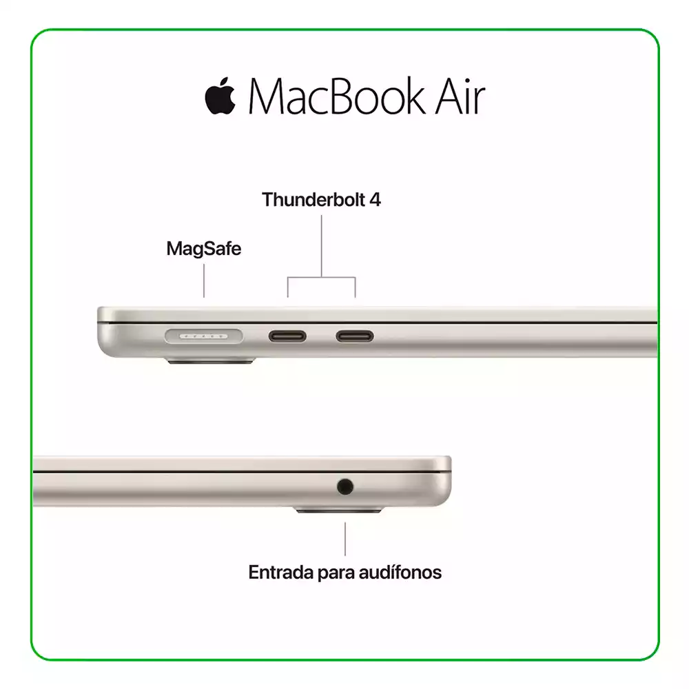 APPLE MACBOOK AIR 13, APPLE M5 / 16GB RAM / 512GB SSD / 13.6″ (2560 X 1664) 60Hz / MACOS / STARLIGHT / MDHA4LL/A