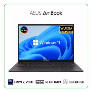 LAPTOP ASUS ZENBOOK 14 OLED UX3405CA-U7512 INTEL CORE ULTRA 7, 255H / 16GB RAM / 512GB SSD / 14″ WUXGA (1920 X 1200) OLED, TOUCHSCREEN / WINDOWS 11 HOME (20052605)