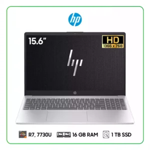 LAPTOP HP 15-FC0279LA B9TR8LA AMD RYZEN 7, 7730U / 16GB RAM / 1TB SSD / 15.6″ HD (1366 X 768) 60Hz / FREEDOS