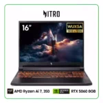 LAPTOP ACER NITRO V 16 ANV16-61-R0YW AMD RYZEN AI 7, 350 / 16GB RAM / 1TB SSD / 16″ WUXGA (1920 X 1200) / NVIDIA RTX 5060 8GB / WINDOWS 11 HOME