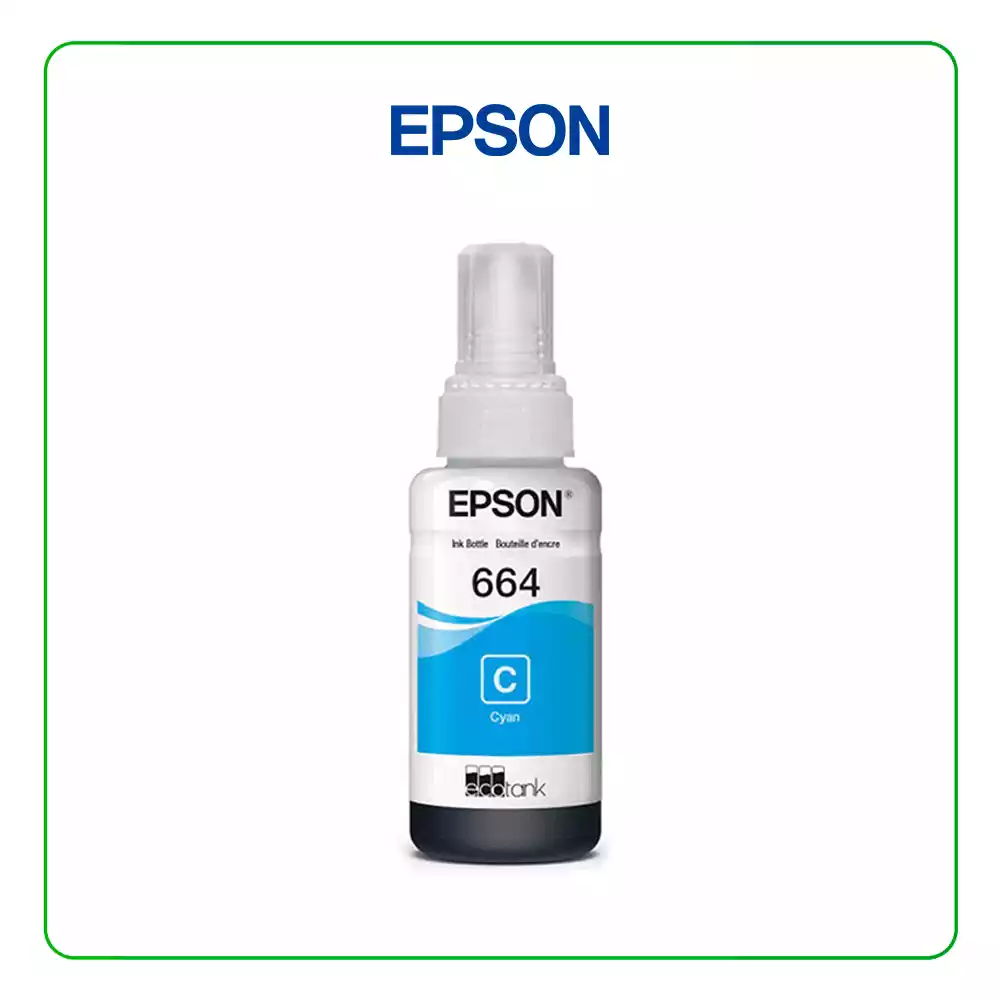 Tinta Epson 664 Cyan Botella 70ML