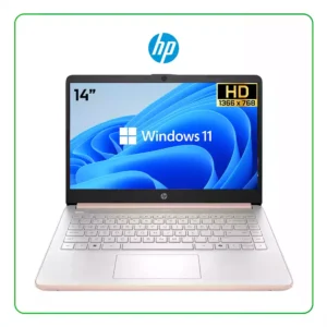 LAPTOP HP 14-DQ6105DX D0SN9UA INTEL N150 / 4GB RAM / 128GB SSD / 14" HD (1366 X 768) / WINDOWS 11 HOME / PALE ROSE GOLD